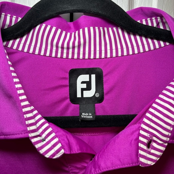 FootJoy FJ - Men’s Sporty Athletic Basic Vibrant Purple Golf Polo in Size XL - Picture 3 of 11